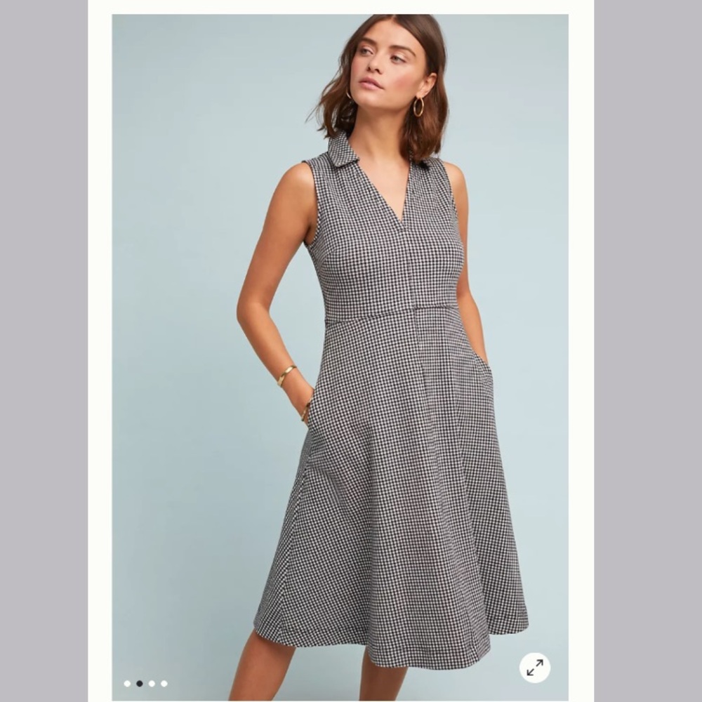 Anthropologie Maeve Collard Gingham Dress